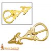 Fleur de Lis Pure Brass Belt Buckle of the Late Middle Ages