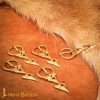 Fleur de Lis Pure Brass Belt Buckle of the Late Middle Ages