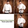 Medieval Sword Hanging Paired Belts Crafted from Genuine Leather