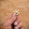 Fleur Pure Solid Brass Leather Mounts Functional Set of 5