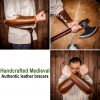 Ranger’s Leather Bracers with Elbow Protection Handcrafted