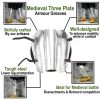 Medieval Three Plate Greaves Steel leg Armor