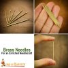 Solid Brass Needle Small 4 cm