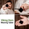 Viking Weaving Horn Tablets Set of 6 Handmade Genuine Ox Horn Accessory