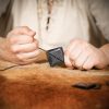 Viking Weaving Horn Tablets Set of 6 Handmade Genuine Ox Horn Accessory