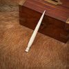 Hand Carved Genuine Bone Awl / Hair Pin