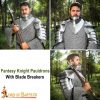 Fantasy Knight Pauldrons with Blade Breakers