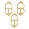 Late Medieval Brass Buckle Set of 3