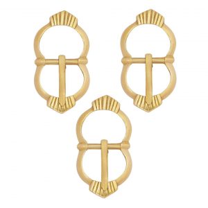 Late Medieval Brass Buckle Set of 3