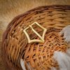 Solid Brass Pentagon Crown Buckle