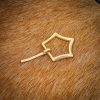 Solid Brass Pentagon Crown Buckle