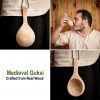 Medieval Guksi Wooden Spoon Handmade from Genuine Wood