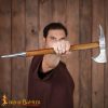 Warrior Sagaris Axe with Hand Forged Carbon Steel Head