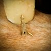Medieval Small Belt End Pure Solid Brass Strap End