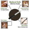 Medieval Stainless Steel Knife with Genuine Horn Handle