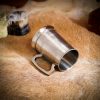 The Adventurer Stainless Steel Beer Mug with Hammered Texture