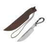 Warrior Hand Forged Iron Knife with Genuine Leather Sheath