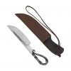Warrior Hand Forged Iron Knife with Genuine Leather Sheath