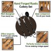 Hand Forged Rustic Cutlery Set
