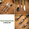 Hand Forged Rustic Cutlery Set