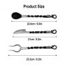 Hand Forged Rustic Cutlery Set