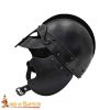 Viking Vendel Inspired Blackened Steel Helmet with Padded Liner 16 Gauge