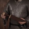 Viking Dagger with Tri Lobed Pure Solid Brass Pommel