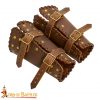 Medieval Studded Authentic Handcrafted Leather Bracers
