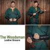 The Woodsman Bracers Handcrafted from Genuine Leather