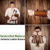 The Woodsman Bracers Handcrafted from Genuine Leather