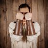 The Woodsman Bracers Handcrafted from Genuine Leather