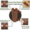 Handcrafted Medieval Archer's Genuine Leather Bracers