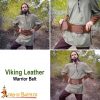 Viking Warrior Waist Belt Handcrafted Genuine Leathercraft