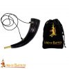 Blowing Horn / pibole / Hunting Call Genuine Ox Horn with Brass Mouthpiece