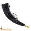 Blowing Horn / pibole / Hunting Call Genuine Ox Horn with Brass Mouthpiece