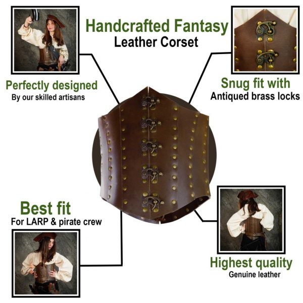 Anne Bony Handcrafted Under - bust Leather Corset