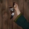 Medieval Drinking Viking Horn with Genuine Leather Holder