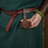 Medieval Drinking Viking Horn with Genuine Leather Holder