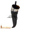 Medieval Drinking Viking Horn with Genuine Leather Holder