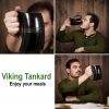 Medieval Viking Horn Tankard Beer Mug Handcrafted Genuine Ox Horn