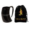 Medieval Viking Horn Tankard Beer Mug Handcrafted Genuine Ox Horn