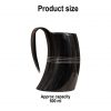 Medieval Viking Horn Tankard Beer Mug Handcrafted Genuine Ox Horn