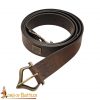 Renaissance Leather Belt with Solid Brass Buckle