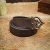 Renaissance Leather Belt with Solid Brass Buckle