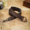 Renaissance Leather Belt with Solid Brass Buckle