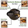 Medieval Viking Paired Horn Bowls Handcrafted Genuine Horn Accessory
