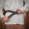 Handcrafted Leather Belt with Pure Solid Brass Ring Genuine Leathercraft