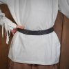 Handcrafted Leather Belt with Pure Solid Brass Ring Genuine Leathercraft