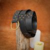 Handcrafted Leather Belt with Pure Solid Brass Ring Genuine Leathercraft
