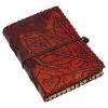Handmade Fantasy Journal with Embossed Leaf Design Genuine Leather Diary Notes